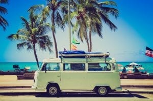 Urlaub mit VW Bus